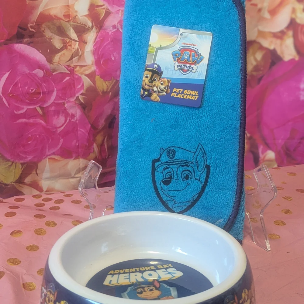 Paw Patrol Pet Bowl and Placemat Set